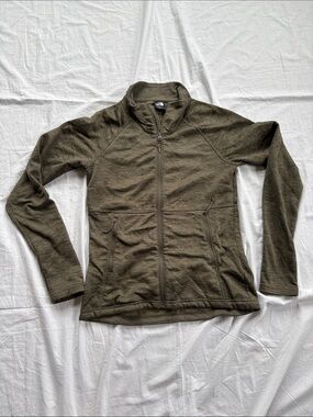 The North Face Canyonlands Olive Green Full-Zip Hoodie Jacket Womens Small